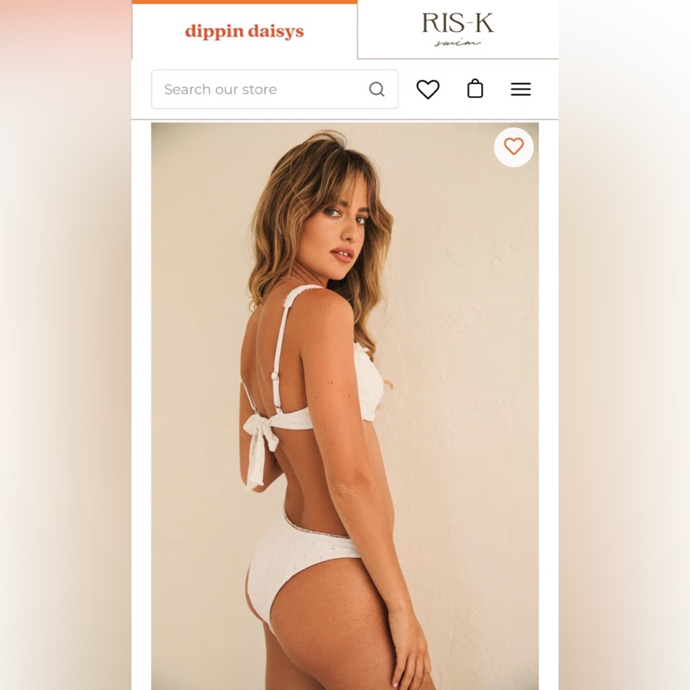 Dippin Daisys White Bikini